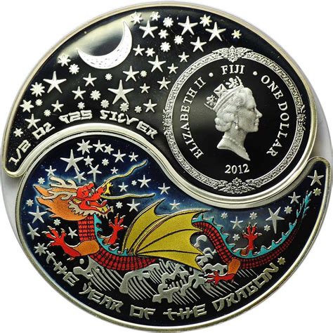 1 Dollar (Year of the Dragon) - Fiji – Numista