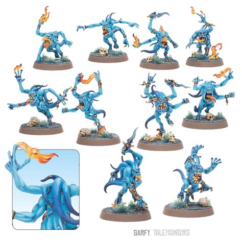 Showcase Blue Horrors Of Tzeentch Inc Painting Guides Tale Of