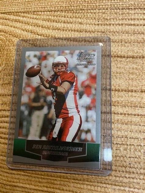 Ben Roethlisberger Rookie Card Upper Deck Honorable Ejournal