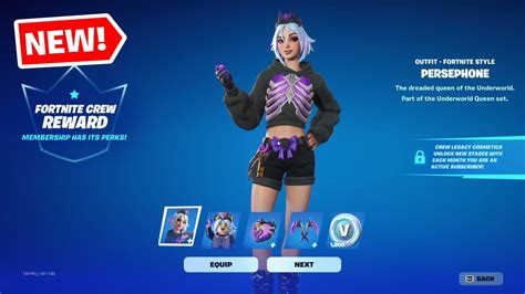 Fortnite July 2024 Crew Pack Early Showcase With Styles Persephone