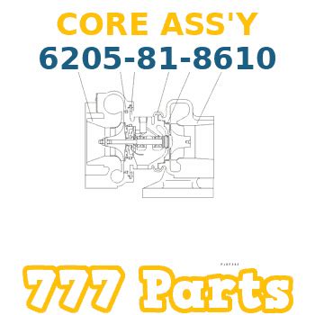 6205 81 8610 Komatsu CORE ASS Y