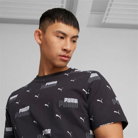 Puma Ess Logo Power Aop Tee Kunstler Sports Ltd