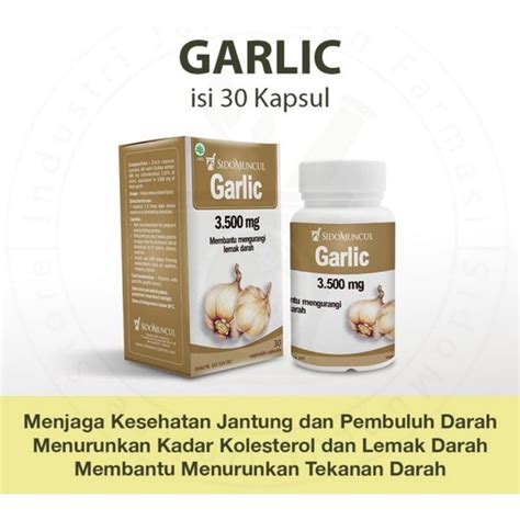 Jual Sido Muncul Garlic Sidomuncul Kapsul Bawang Putih Menjaga