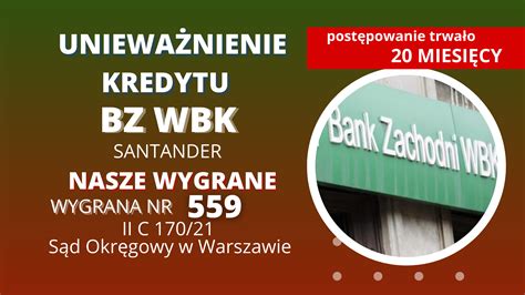 Unieważnienie kredytu we frankach mieszkaniowy inwestorski BZ WBK z