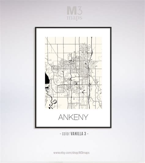 Ankeny Iowa Ankeny IA Map Ankeny Map Ankeny Print Ankeny - Etsy