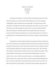 Relativism vs Absolutism.docx - Relativism vs Absolutism Jake Edwards ...