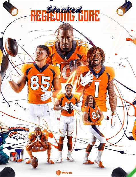 Denver Broncos team poster on Behance