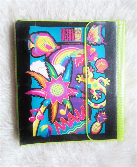 Vintage 1990s Lisa Frank Maui Ultra One Trapper Keeper Binder Etsy