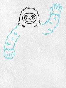 How to Draw Bigfoot - HelloArtsy