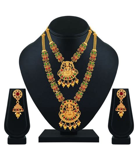 Asmitta Jewellery Zinc Golden Contemporary Traditional Gold Plated