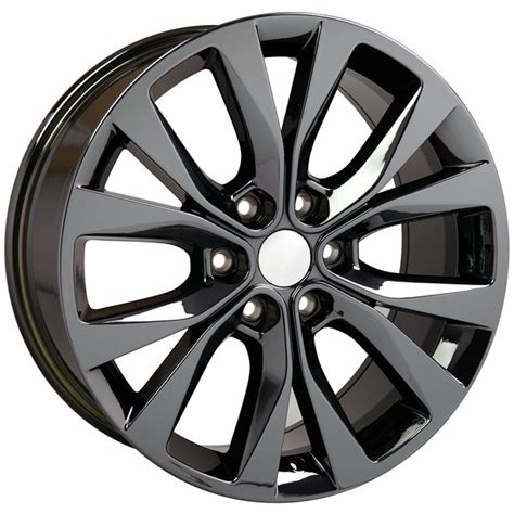 20" Fits Ford® - F-150® Wheels - PVD Black Chrome 20x8.5 SET