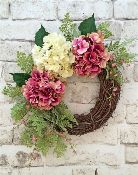 Floristik Beautiful Spring Wreath 19 Hydrangea Wreath Spring Spring