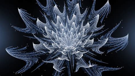 Snowy Flower - Fractal Art - 4K by spiraloso on DeviantArt