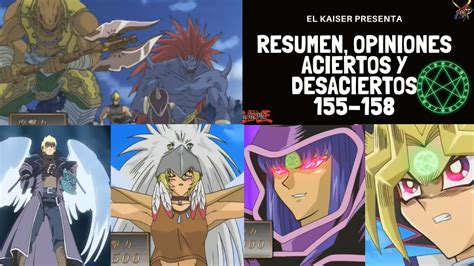 RAFAEL VS YUGI Yu Gi Oh DM 155 158 RESUMEN ACIERTOS Y