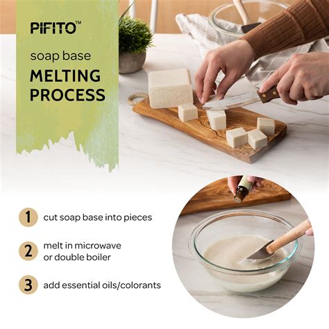 Pifito Oatmeal Melt And Pour Soap Base Premium Natural Glycerin