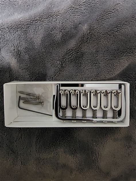 Hipshot 6 String Hardtail Bridge Chrome Reverb