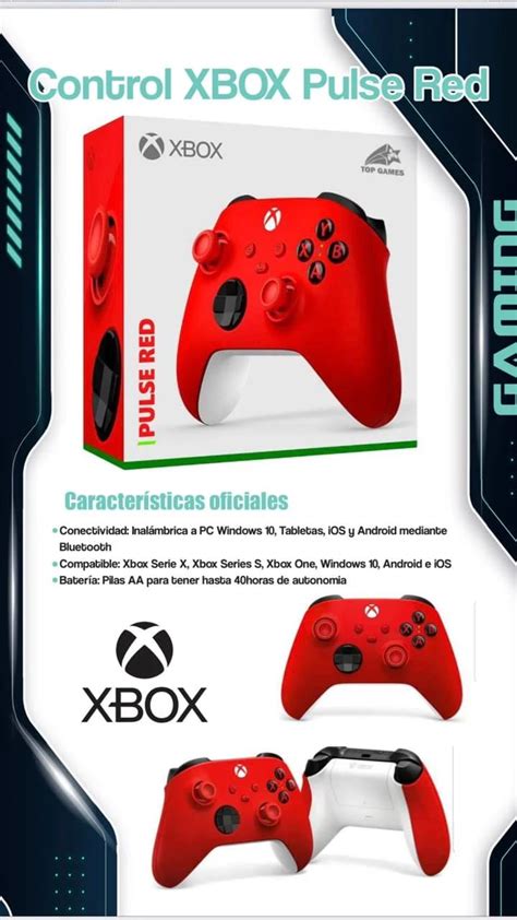 Control Xbox Wireless Controller Series X S Pulse Red Juegos De Video