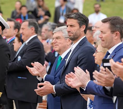 The Olympic Flame For The Olympic Games Paris 2024 Lit In A Symbolic