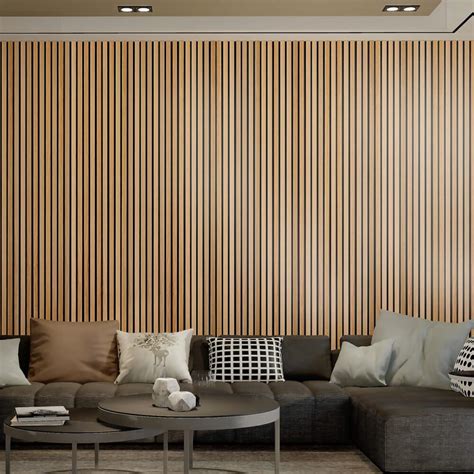 Premium Quality Wood Slat Panels Elegant D Cor With Sound Absorbing