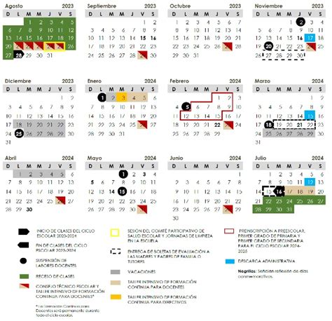 Calendario escolar 2023 2024 vacaciones y puentes según fechas SEP