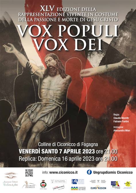 Vox Populi Vox Dei A Sacra Rappresentazione Della Passione