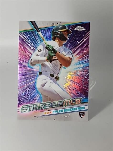 2024 Topps Series 1 Chrome Tyler Soderstrom RC Stars Of MLB Athletics