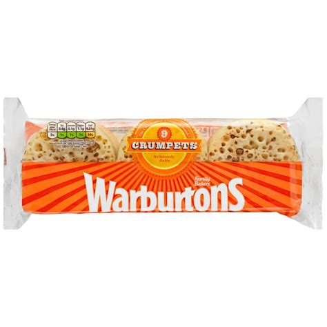 Warburtons Crumpets 9pk | Groceries | Bread - B&M