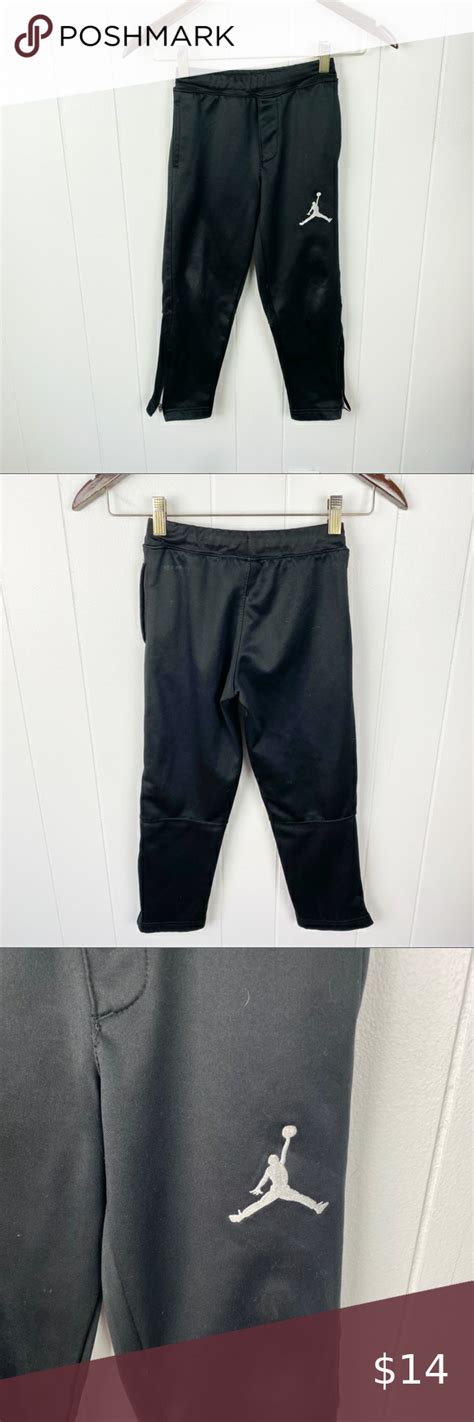 Nike Boys Air Jordan Sweatpants Sz 6 7 Black Athletic Pants Boys