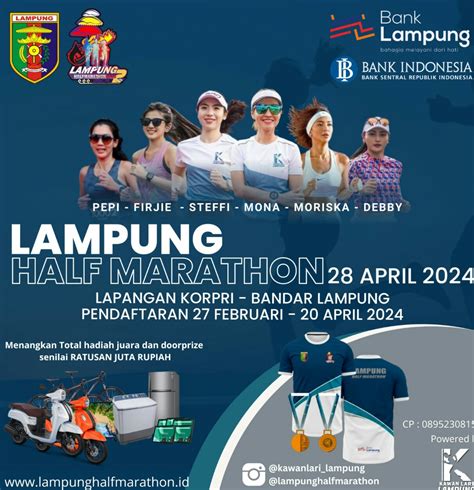 Peringati Hut Ke Pemprov Gelar Lampung Half Marathon W H Indonesia