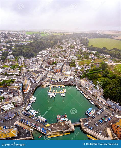 Aerial View Of Padstow In Cornwall Editorial Image Image Of Country