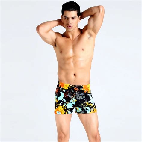 Plus Size New Swimwear Men Swimsuit Sexy Swimming Trunks Hot Mens Swim