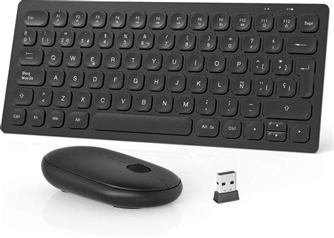 TedGem Raton 2 4G Teclado Inalambricos Para Windows 10 XP 7 8 Vista