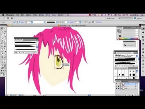 Anime Character Tutorial For Illustrator CS3 Adobe Illustrator YouTube