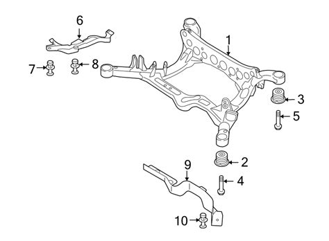 Audi Q Suspension Crossmember Subframe From To