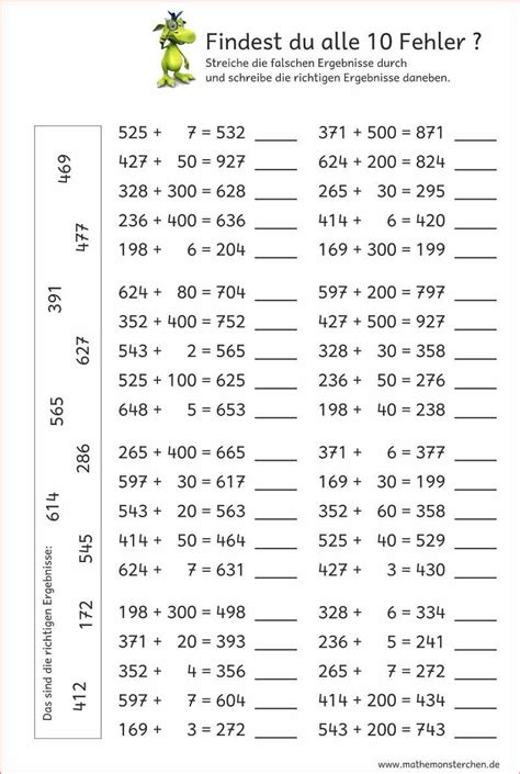 10 Kopfrechnen Arbeitsblatt Pdf 2022