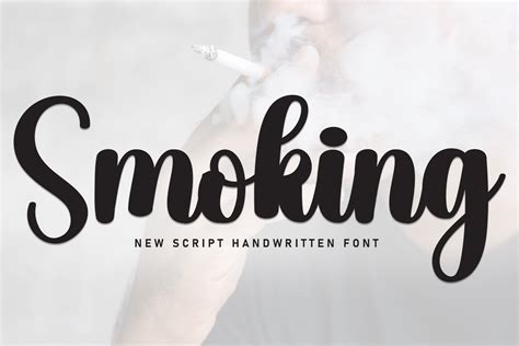 Smoking Font By Andikastudio · Creative Fabrica