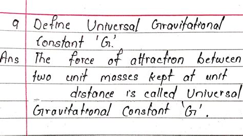 Universal Gravitational Constant