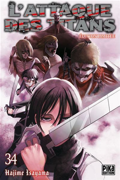 Lattaque Des Titans Tome 34 Lattaque Des Titans T34 Edition Limitée Hajime Isayama