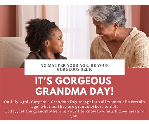 Gorgeous Grandma Day