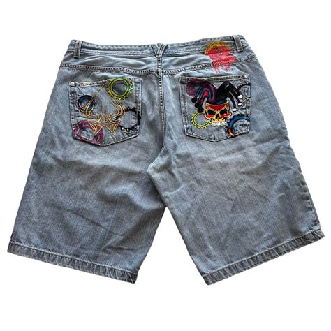 Vtg Y2k Cyber Goth Pepe Jeans Jnco Style Skull Embroi Gem