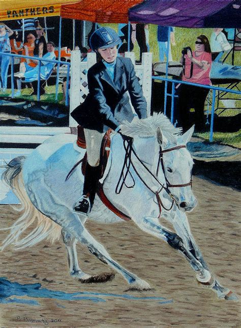 Determination Horse And Rider Horseshow Painting Painting By