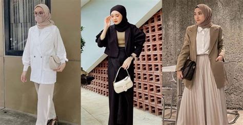 5 Inspirasi Ootd Blazer Casual Hijab Feminine Dan Stylish Zalora Thread