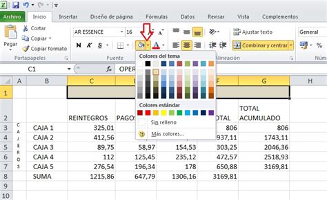 Excel Formato de fuentes Informática cotidiana