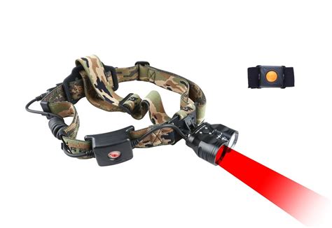 Wireless Remote Dual Redwhite Light Headlamp