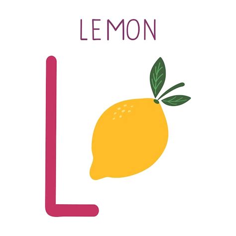 Premium Vector | Capital letter L of English childish alphabet with ...