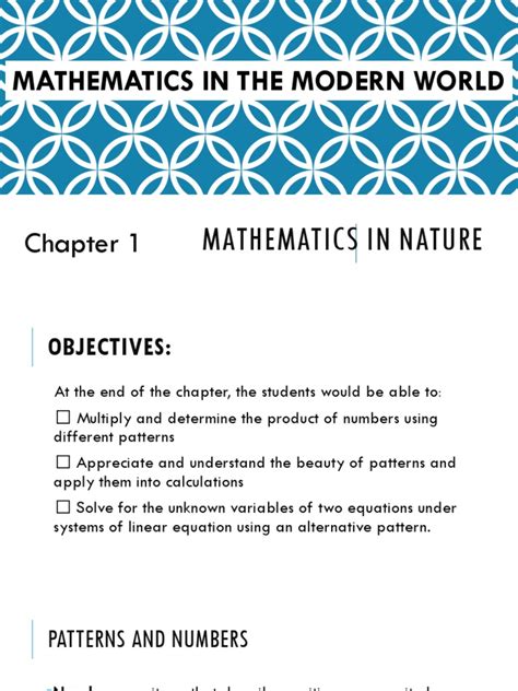 Mathematics in Nature | PDF | Equations | Applied Mathematics