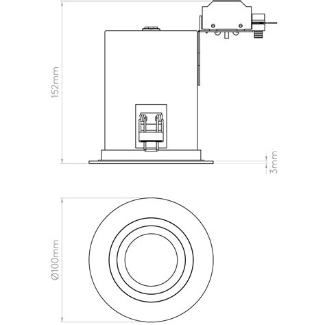 Astro Taro Round Fire Rated Recessed Spot Light Matt White