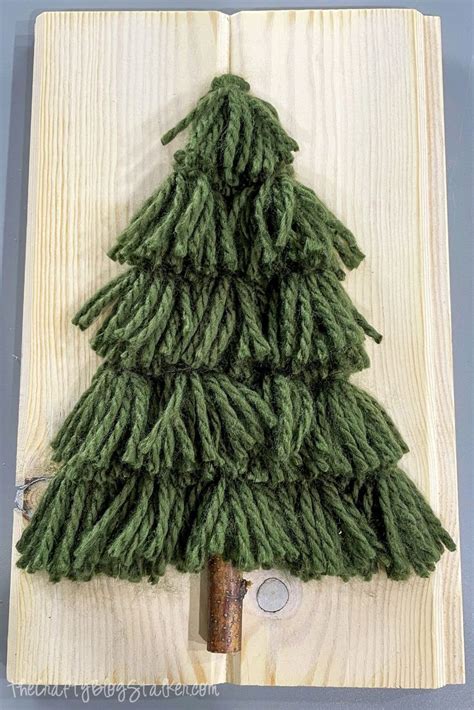 Make A Yarn Tassel Tree To Add To Your Beautiful Rustic Christmas Decor