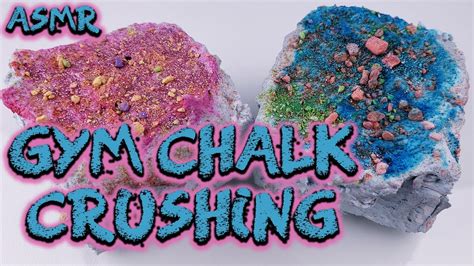 ASMR Satisfying Gym Chalk Crushing Covered In Thick Paste Relaxing