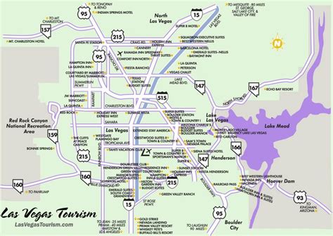 Detailed Map Las Vegas Nv